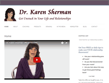 Tablet Screenshot of drkarensherman.com